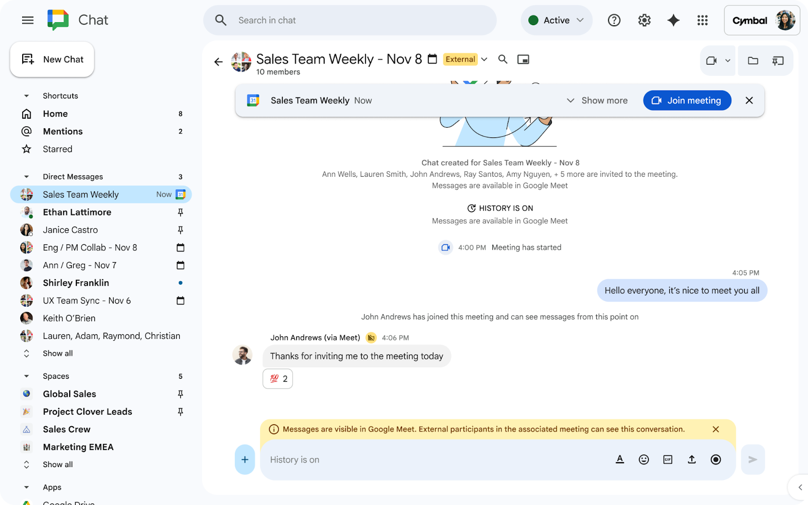 คุยจบแต่แชทยังอยู่! Google Meet เพิ่มฟีเจอร์เชื่อมต่อข้อความไปยัง Google Chat