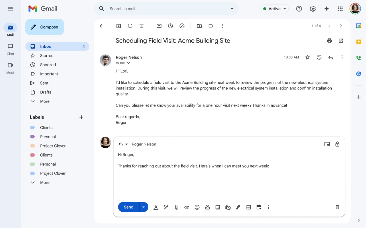 Gmail เปิดฟีเจอร์ใหม่ จัดเวลานัดผ่านอีเมลง่าย ๆ ด้วย AI
