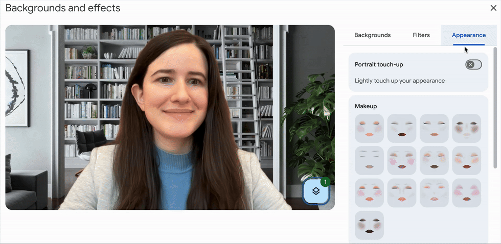 Google Meet อัปเดตใหม่! แต่งหน้าเสมือนจริงด้วย AI ดูดีทุกมุมกล้อง