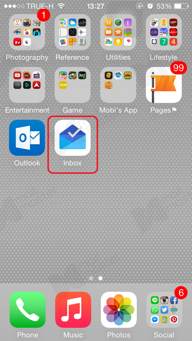 iOS Inbox By Gmail App