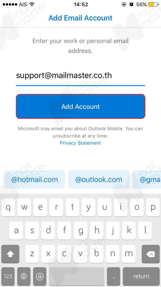 iOS Microsoft Outlook App