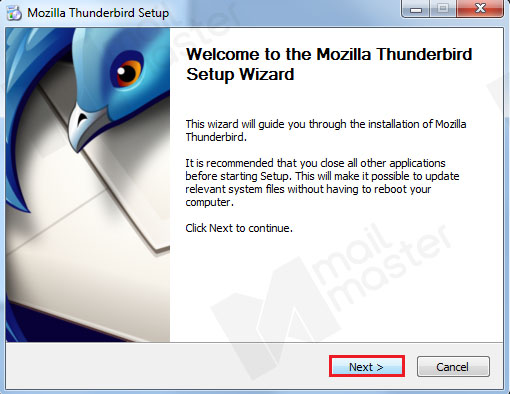 การเริ่มต้นใช้งาน Thunderbird