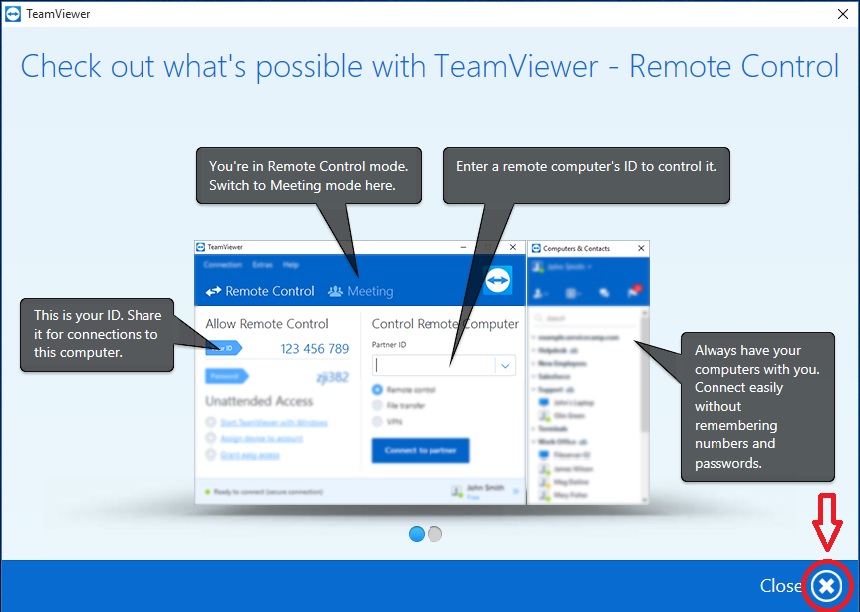 การติดตั้งโปรแกรม Teamviewer