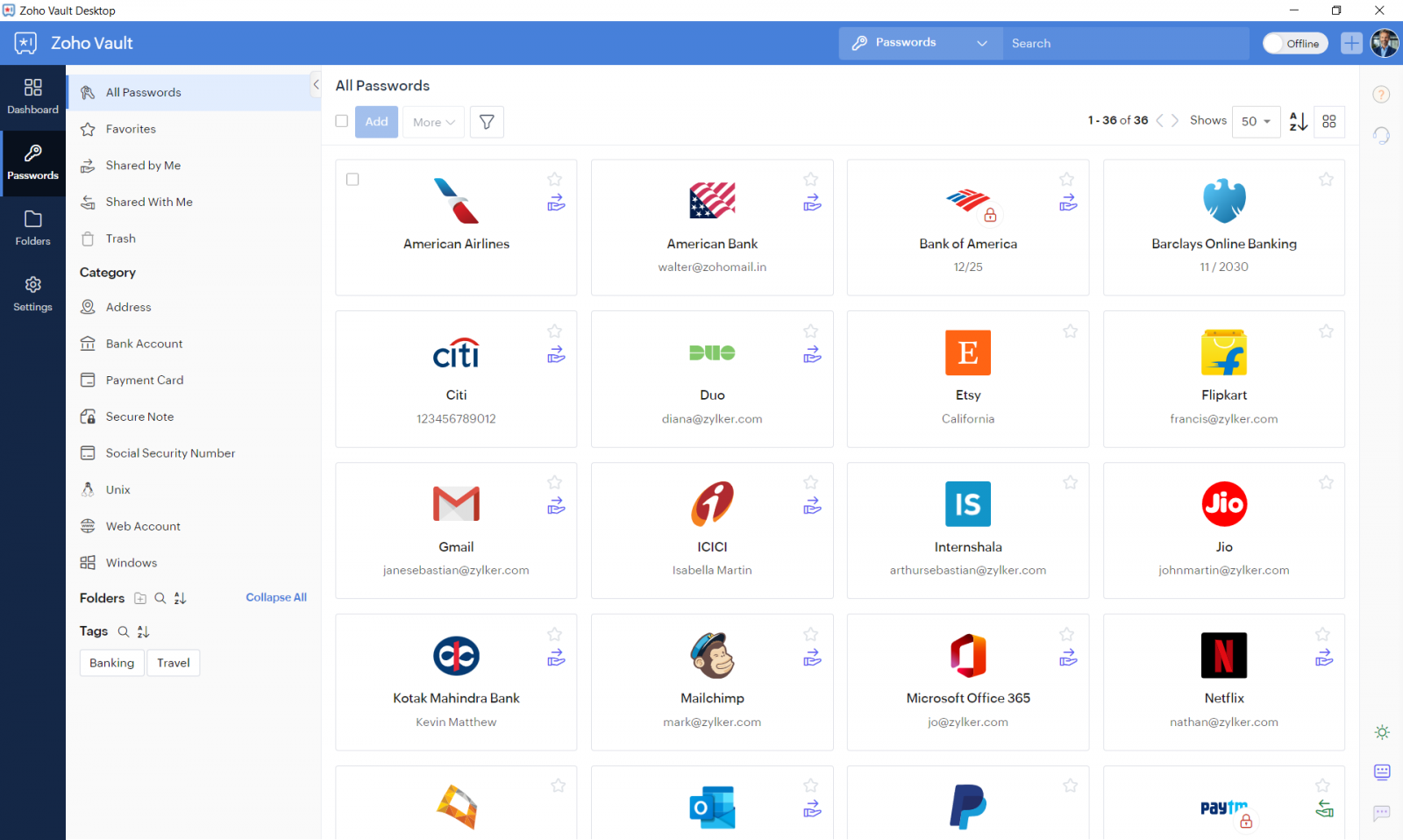 Zoho Vault เปิดตัว Desktop รองรับ Windows และ Mac เพิ่มความปลอดภัยในการจัดการรหัสผ่าน