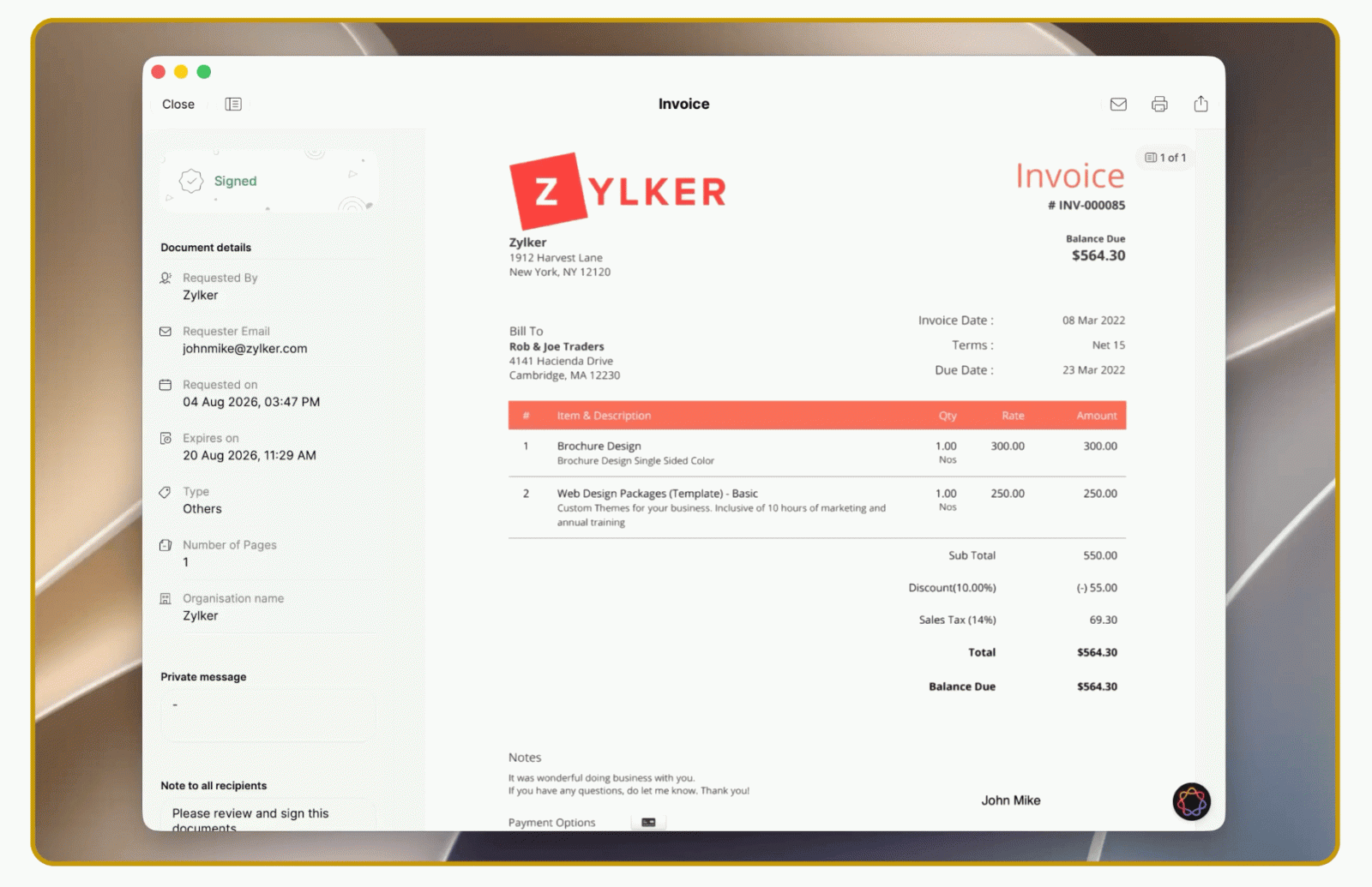 Zoho Sign เพิ่มฟีเจอร์ AI ใหม่! รองรับ iOS 27 และ macOS Golden Gate