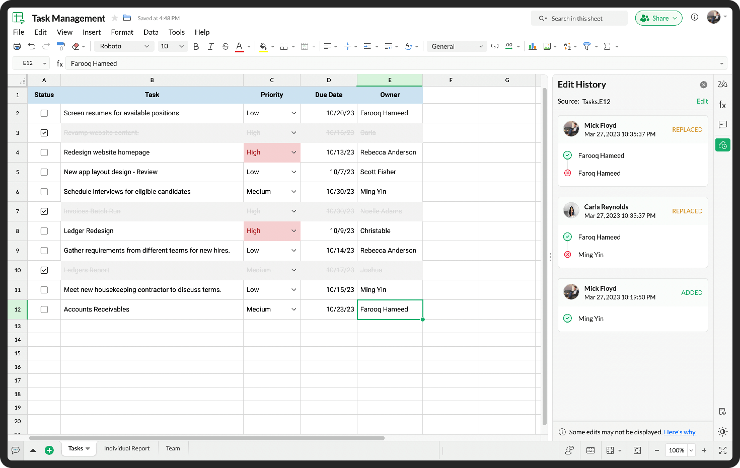 รวมการอัปเดตฟีเจอร์ต่างๆ ของ Zoho Sheet 24 พร้อมการปรับปรุงแอปพลิเคชันใหม่